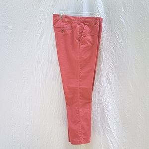 Men's Izod Chino pants, coral, cotton blend, 34 x 30
